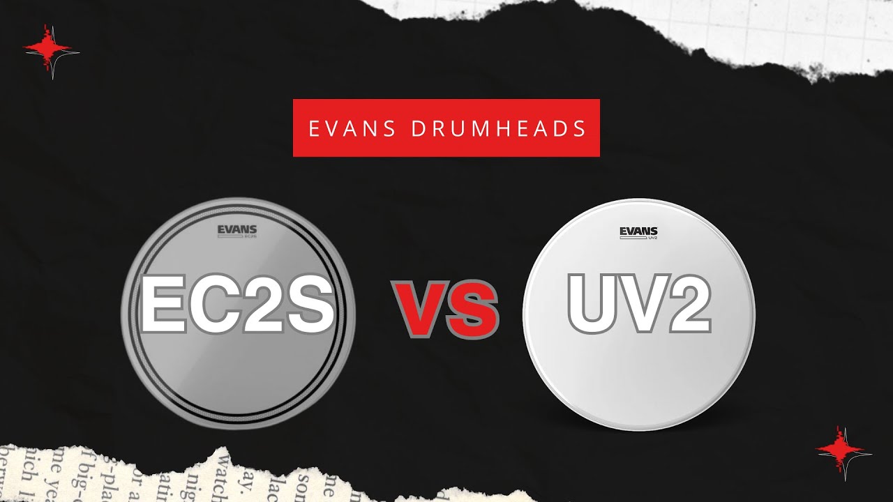 The best drumheads for an Acrylic kit: Evans Clear (EC2S) vs Coated (UV2) Drumhead Comparison