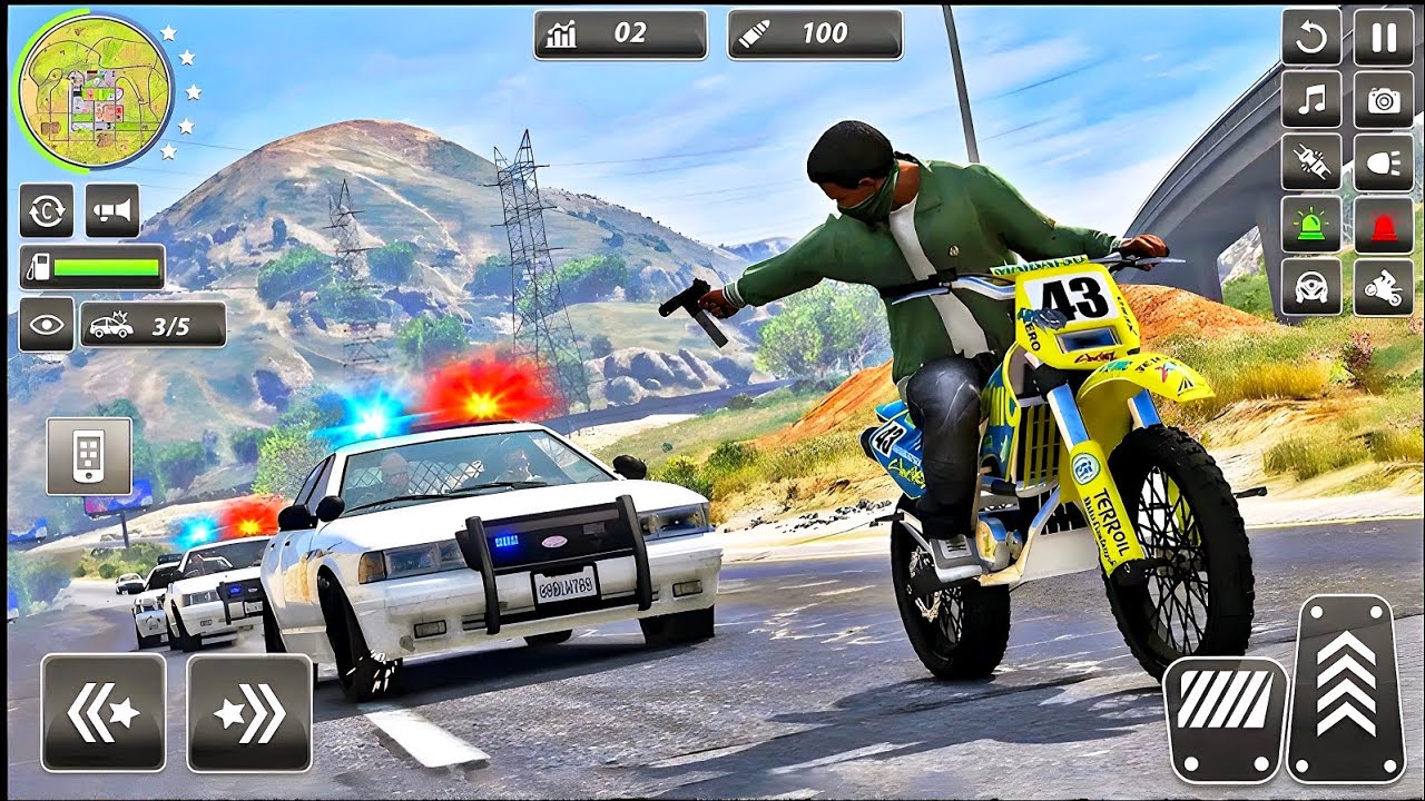 Police Car Chase Simulator 3D Game - Real Cop Cars Driving Simulator 2025 - Android GamePlay