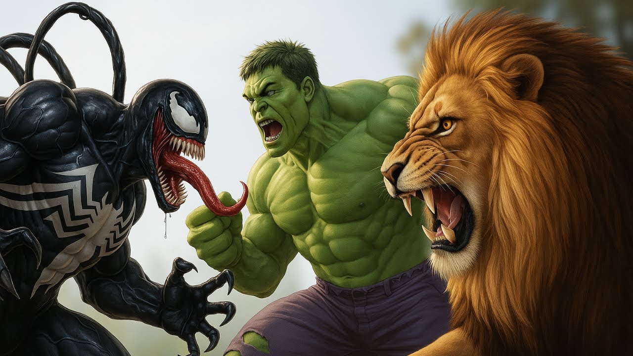 The Incredible Hulk’s Ultimate Beast Battle – From Venom to the King of the Savannah