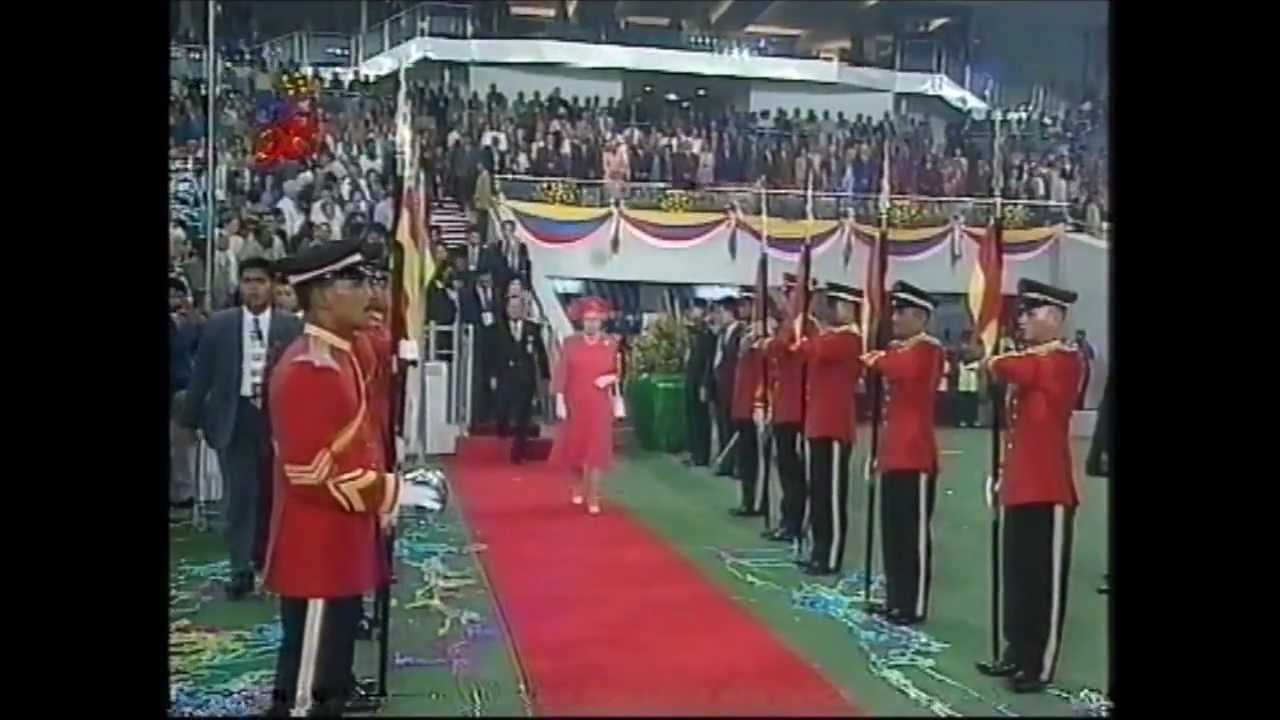 The Queen Declares Games Close - Closing Ceremony of Kuala Lumpur 98 XVI Commonwealth Games