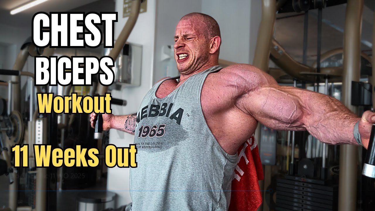 Training CHEST & BICEPS | 11 Weeks Out