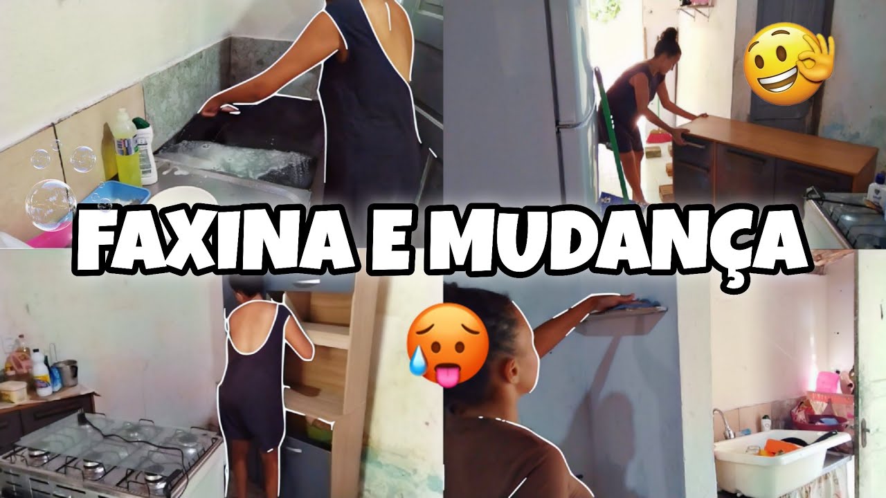 FAXINA E MUDANÇA NA COZINHA| MUDEI TODOS OS MÓVEIS DE LUGAR 🥵