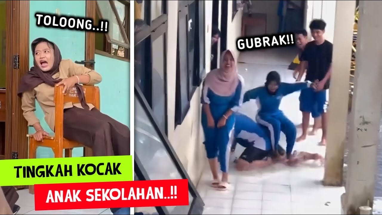 Ketika Anak Sekolah Kebanyakan Tingkah..!! Inilah Deretan Momen Kocak Siswa Di Sekolah - Pt.10