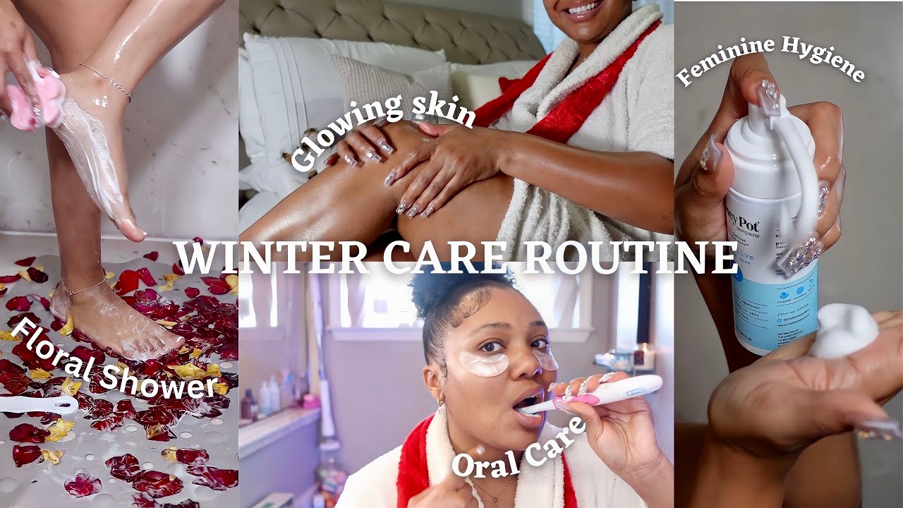 VLOGMAS EP 9 WINTER SHOWER ROUTINE🚿 Feminine Hygiene + Rose Shower + Oral Care + NO Body🍑 Odor