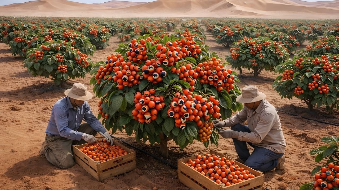 O Impressionante Processo de Cultivo e Colheita do Guaraná no Deserto!