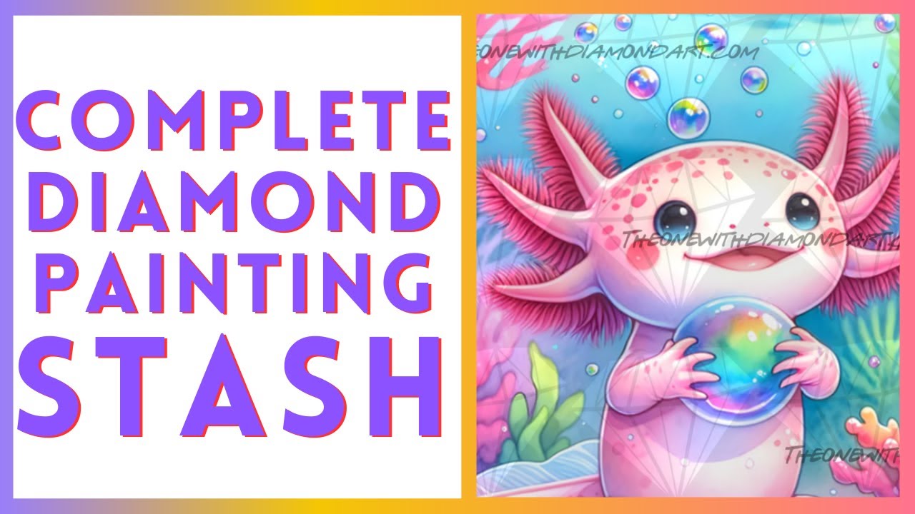 The end of my Diamond Painting Stash!