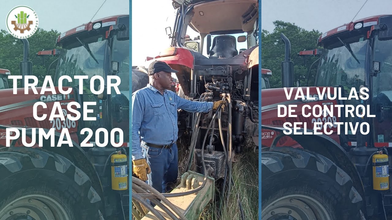 Operación del tractor CASE PUMA 200 - Válvulas de control selectivo