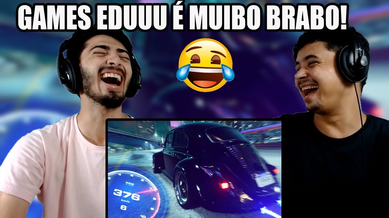REACT FUSCÃO BATEU 376 KM/H - Need for Speed Heat (Games EduUu)
