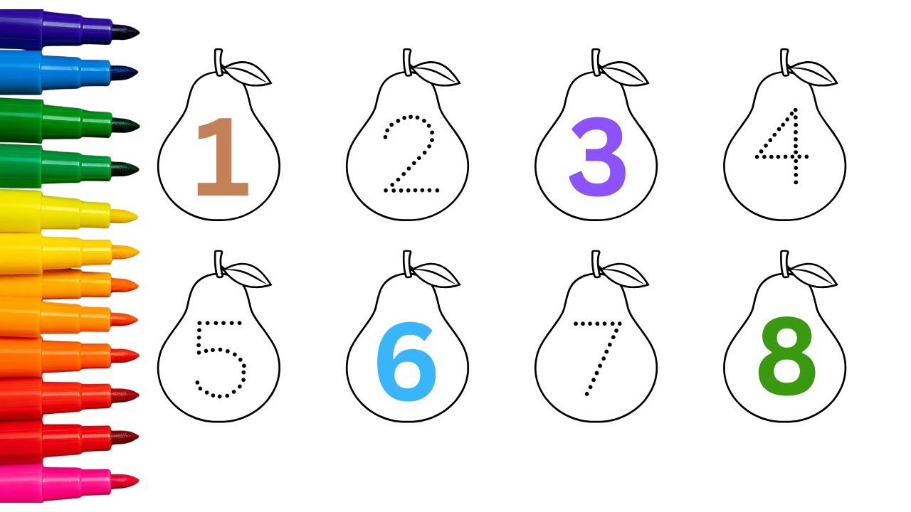 1 TO 8 COUNTING FOR TODDLERS | 1 TO 8 NUMBERS LEARNING | 1 TO 8 NUMBERS IN ENGLISH ?!