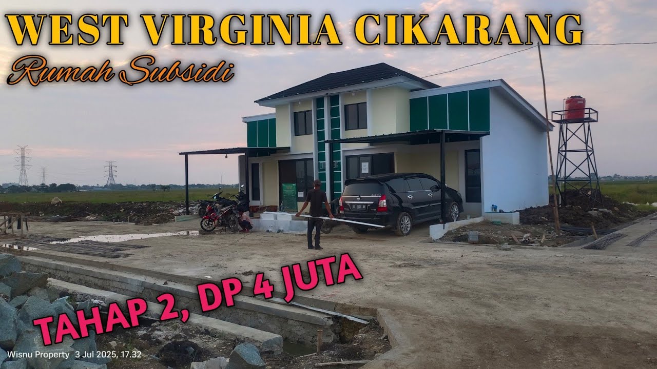 RUMAH MURAH DI CIKARANG ‼️WEST VIRGINIA CIKARANG SUBSIDI TYPE 34/60 MINIMALIS TANPA PERLU RENOVASI
