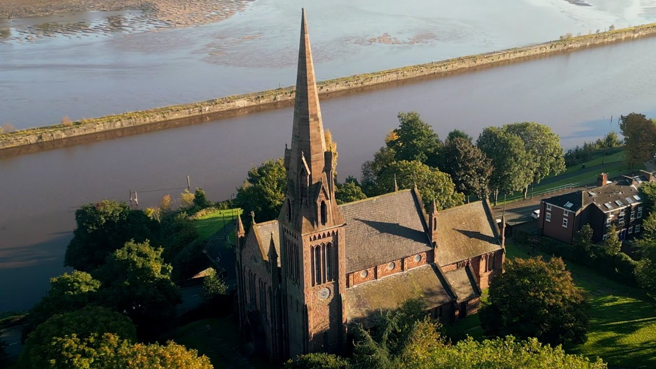 All Saint's Church Runcorn with historic links to Ethelfleda, daughter of Alfred the Great.