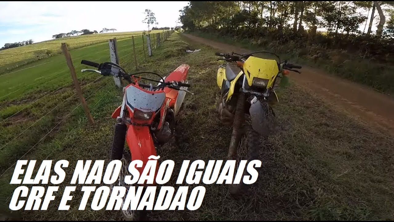 CRF 250f e a XR 250 TORNADO - DUAS MOTOS QUE NAO TEM NADA HAVER UMA COM A OUTRA