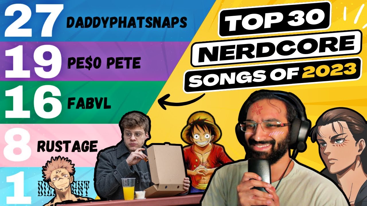 Top 30 Nerdcore Songs of 2023 (Anime Rap) | Featuring Rustage, Daddyphatsnaps, Fabvl, PE$O PETE etc.