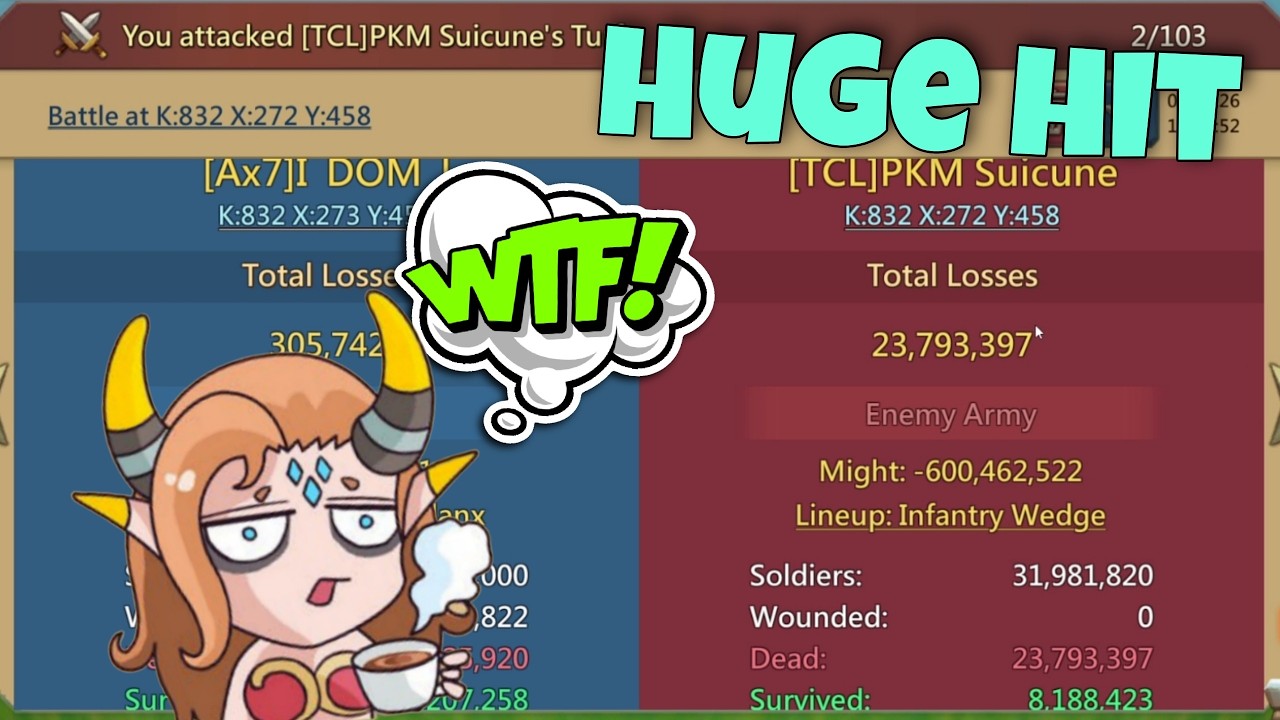 Lords Mobile - Did you see such a report? One hit did insane damage. Big meat targets