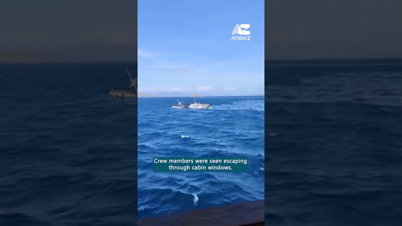Tourists rescued from sinking ferry in Indonesia's Komodo National Park
