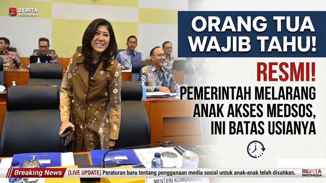 Pemerintah Resmi Melarang Anak Akses Medsos, Kenali Aturannya!