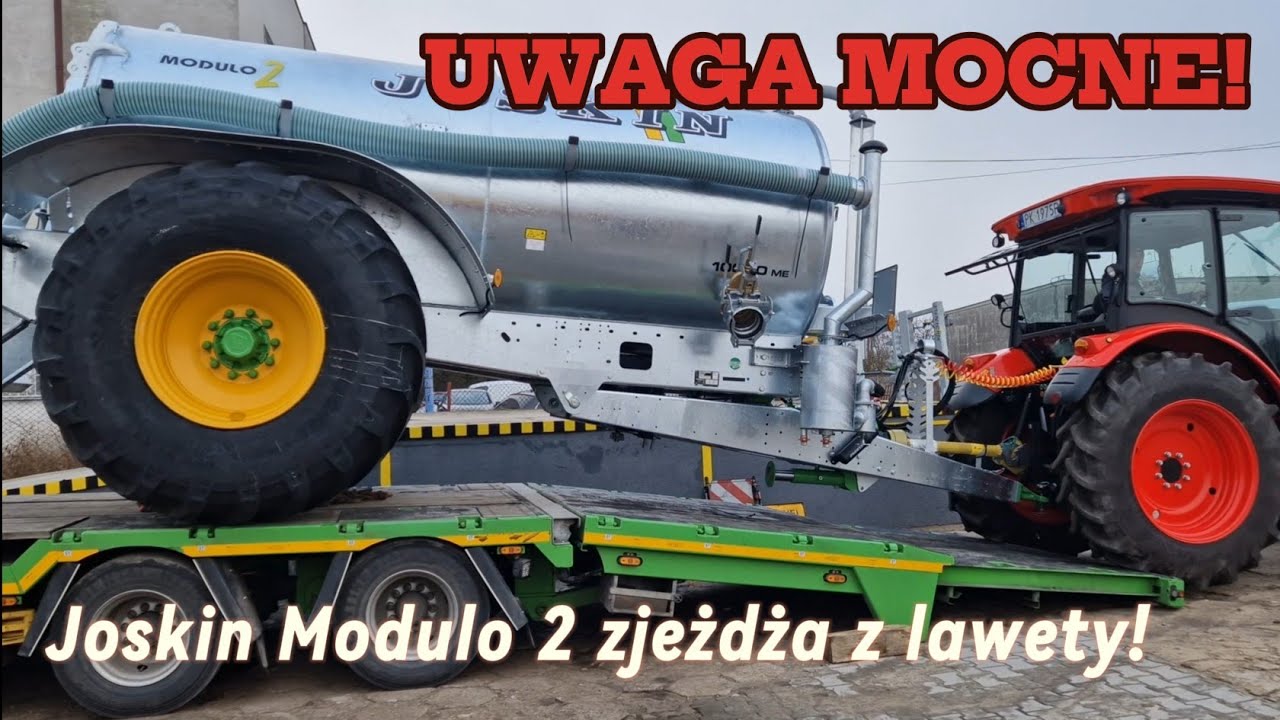 UWAGA MOCNE! Kolejny rozładunek wozu Joskin Modulo 2 o poj. 10000 tys. l. ROLMECH