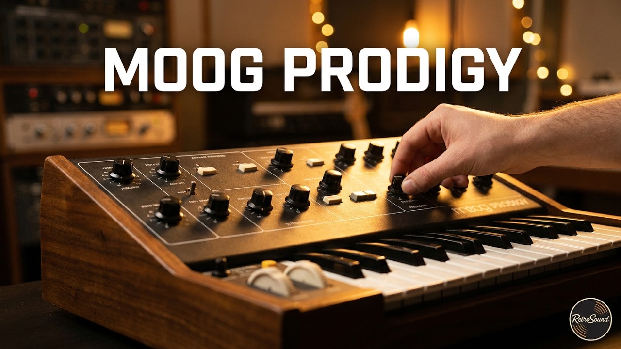 Moog Prodigy Analog Synthesizer (1979) sound demo