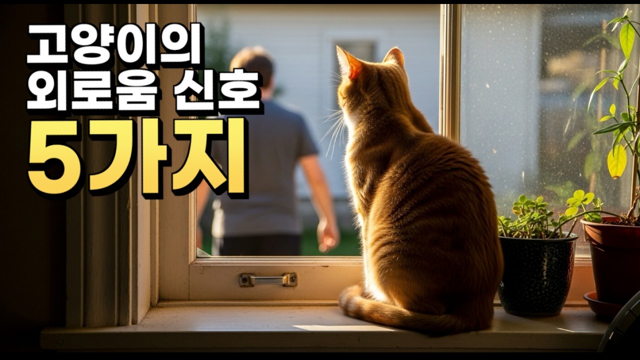 고양이도 외로우면 이런 행동을 합니다