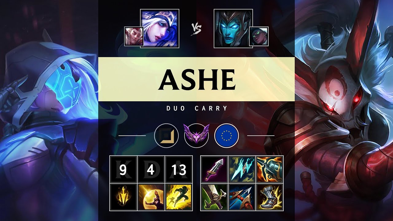 Ashe ADC vs Kalista: Triple Kill, Unstoppable - EUW Master Patch 14.21