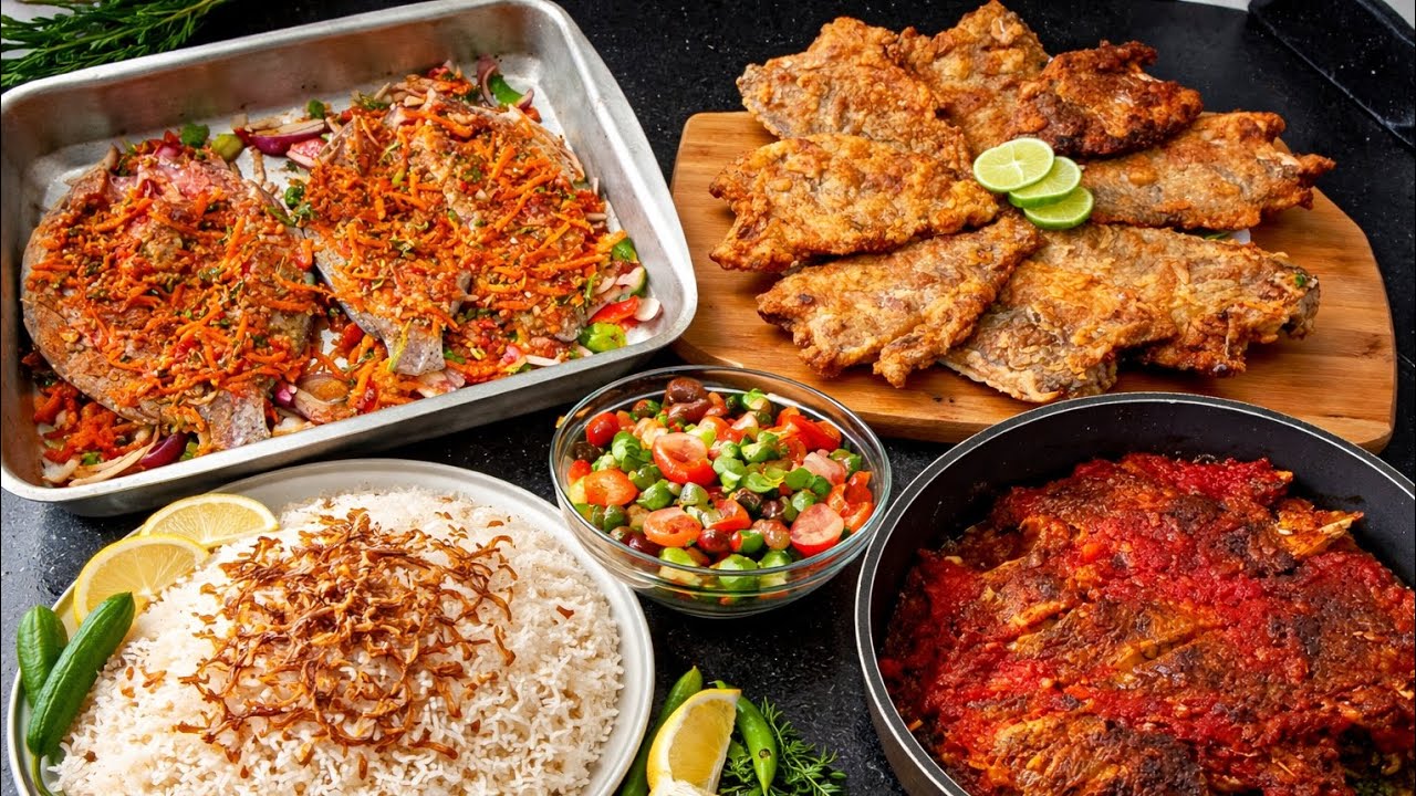 عزومة سمك بطعم المطاعم 👑 3 طرق اقتصادية وسريعة تشرف أي بيت!