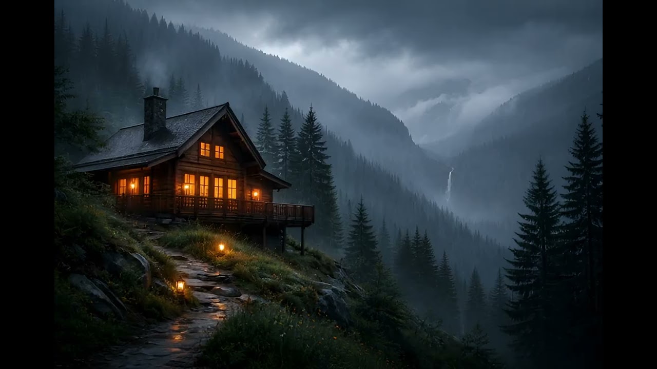 Rain Sounds for Sleep | เสียงฝนตกกลางคืน 8 ชั่วโมง