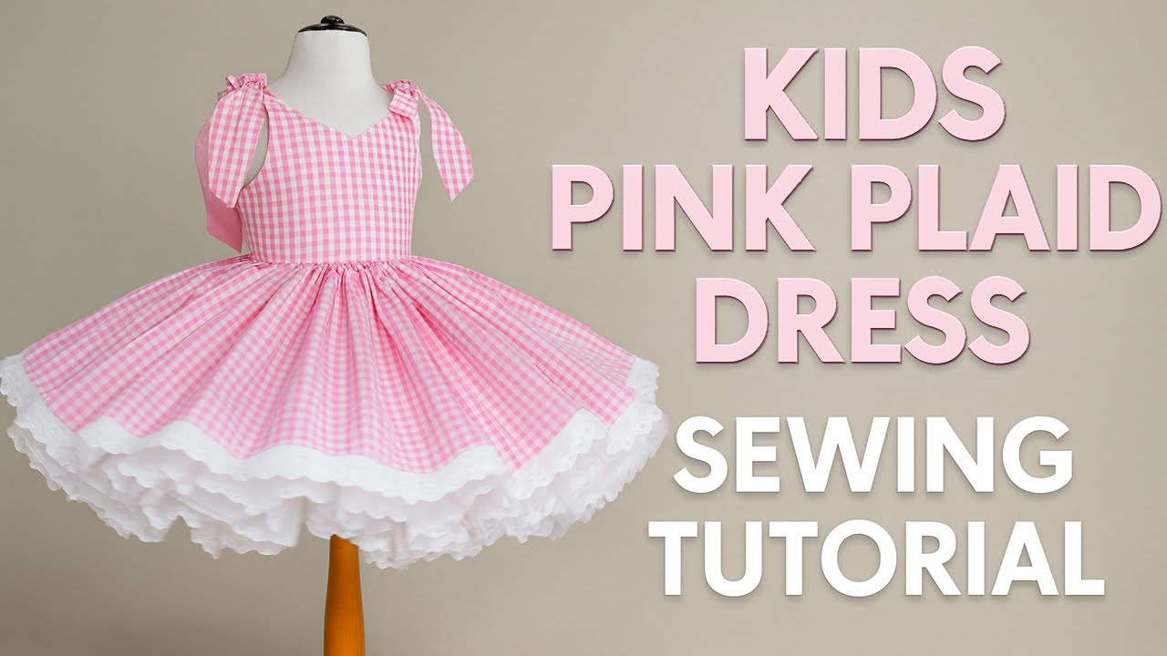 Make This Adorable Puffy Plaid Dress for Kids | Sewing Tutorial + Pattern