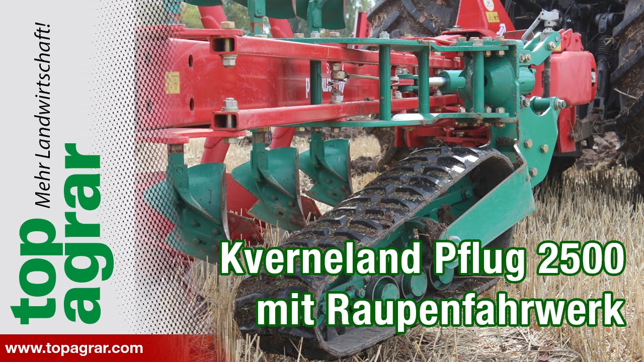 Kverneland Anbaudrehpflug 2500 mit Raupenfahrwerk (Weltpremiere)