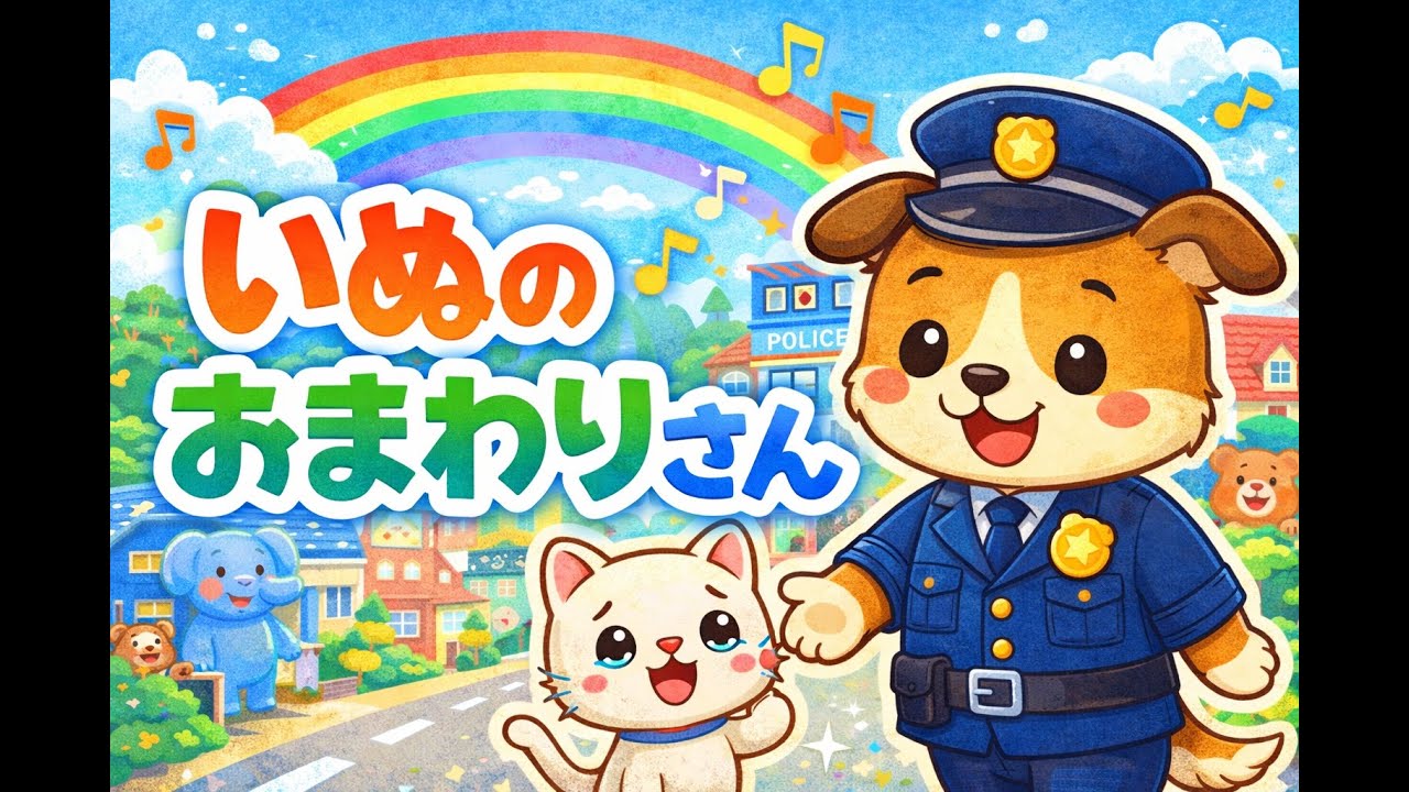 いぬのおまわりさん🐶｜やさしく学べる童謡カバー【えがおのもり】