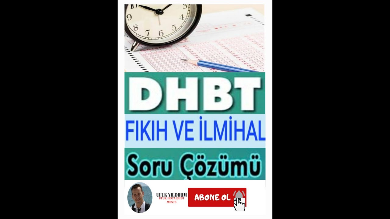 DHBT MBSTS FIKIH VE İLMİHAL 2. SORU ÇÖZÜMÜ