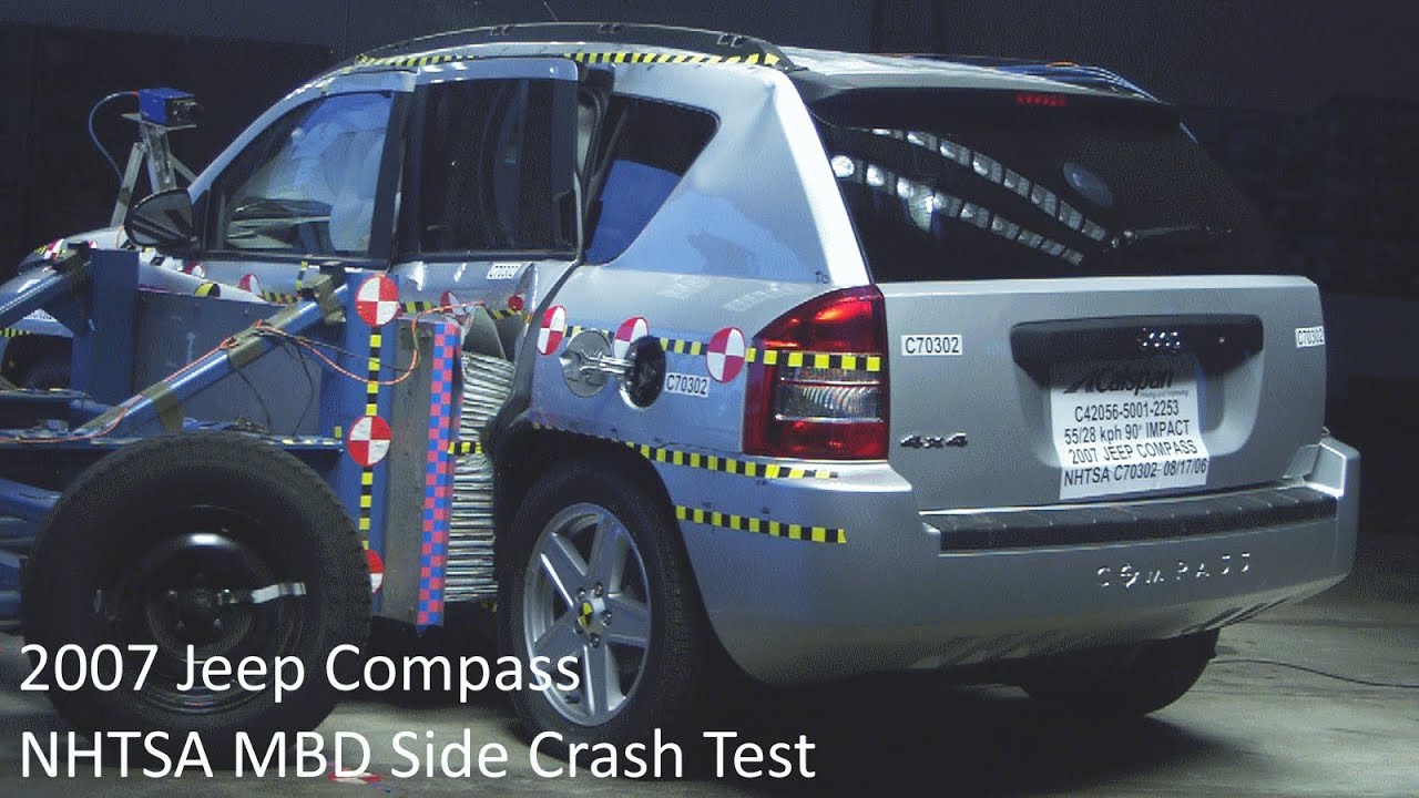 2007-2010 Jeep Compass / Patriot NHTSA MDB Side Crash Test (w/o Optional Torso Airbags)