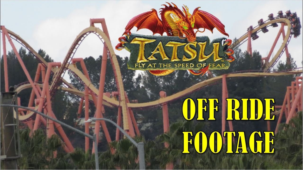 Tatsu at Six Flags Magic Mountain Off-Ride Footage (No Copyright)