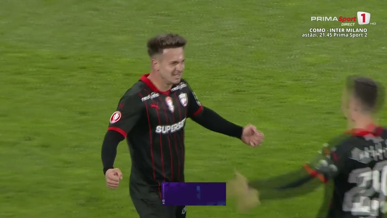 GOOOL! CFR Cluj - Dinamo 0-1. Pop reușește o intercepție esențială, avansează și deschide scorul