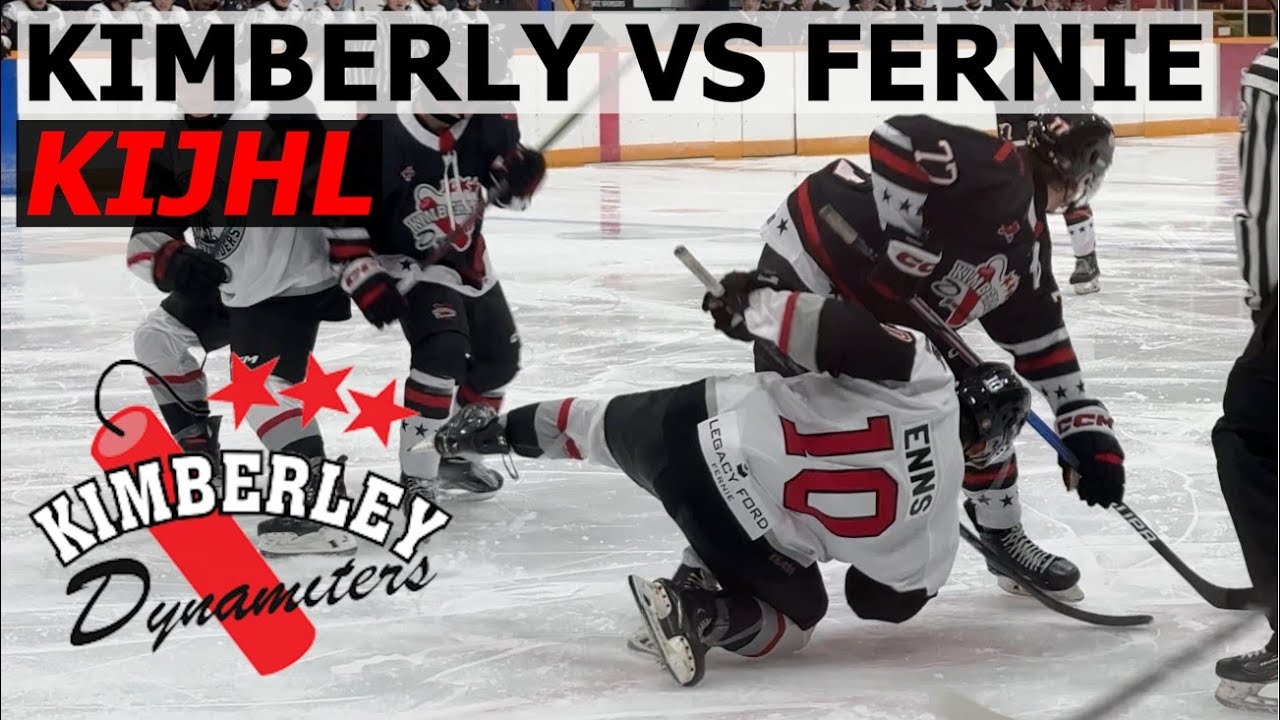Kimberly Dynamiters vs Fernie Ghostriders KIJHL Hockey,  Sept 27, 2024