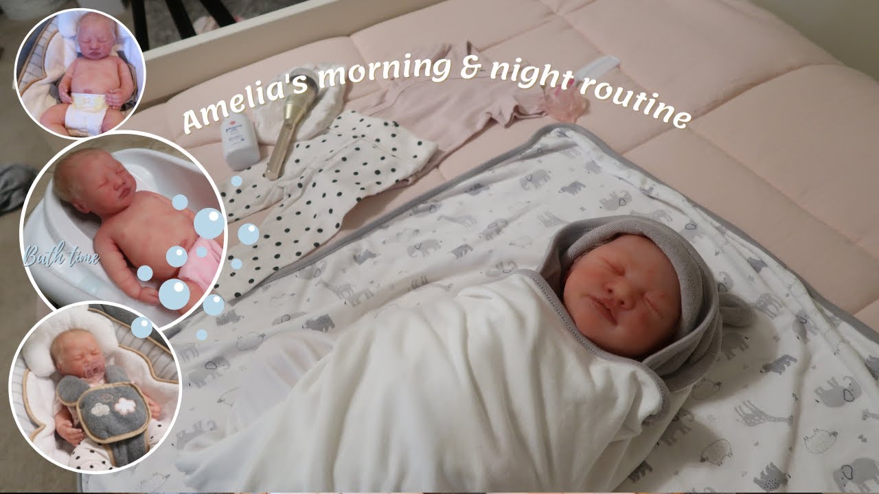 Silicone Baby Amelia's Morning + Night Routine | calming no talking edition