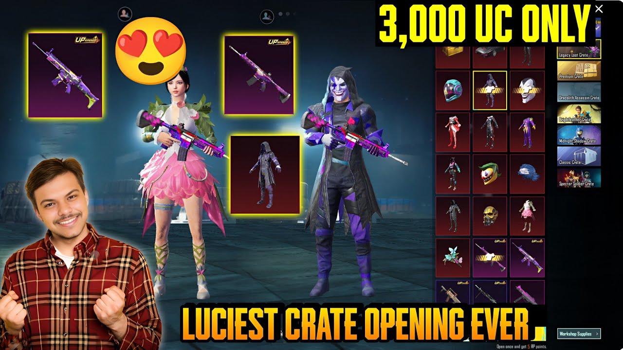 THIS IS MY LUCKIEST CRATE OPENING 😍 BGMI LEGACY CRATE OPENING