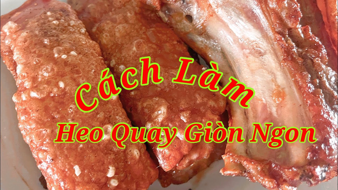 Cách làm Thịt Heo Quay vàng giòn đơn giản bằng Nồi Chiên Không Dầu | Bếp Nhà Mẹ Tôm.