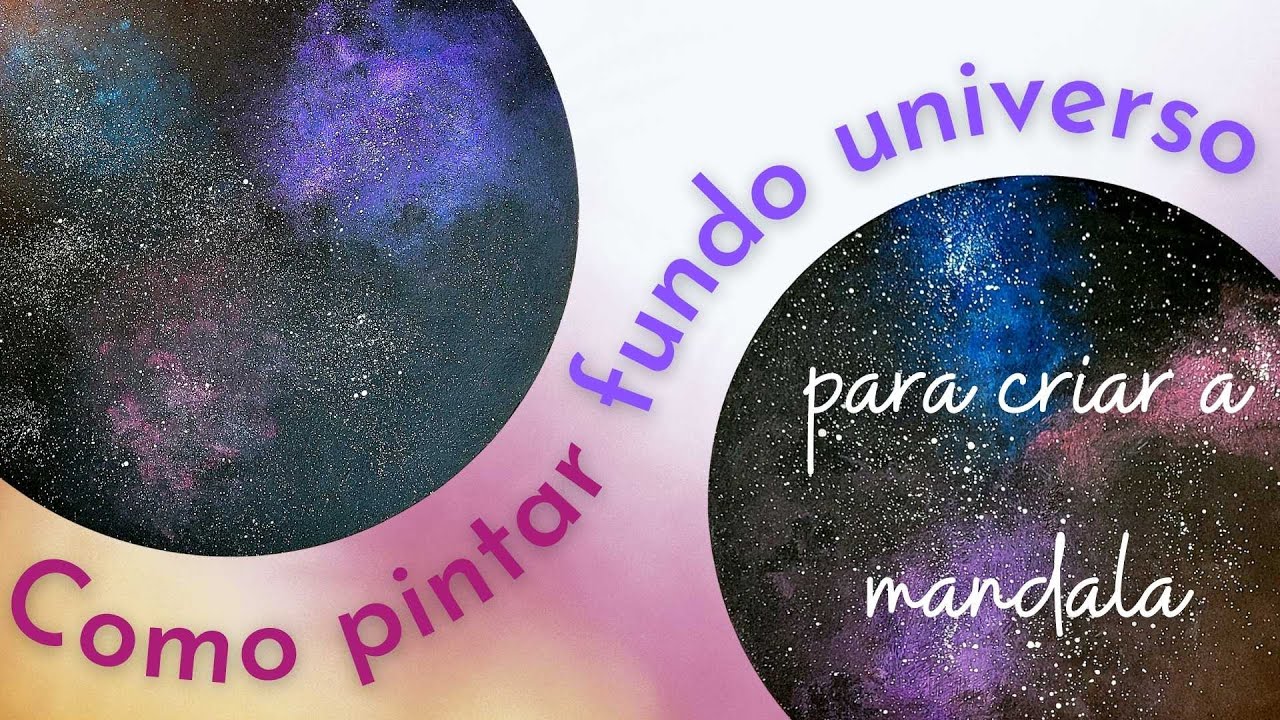 Como pintar um fundo UNIVERSO para criar a sua mandala em pontilhismo | SET Arte