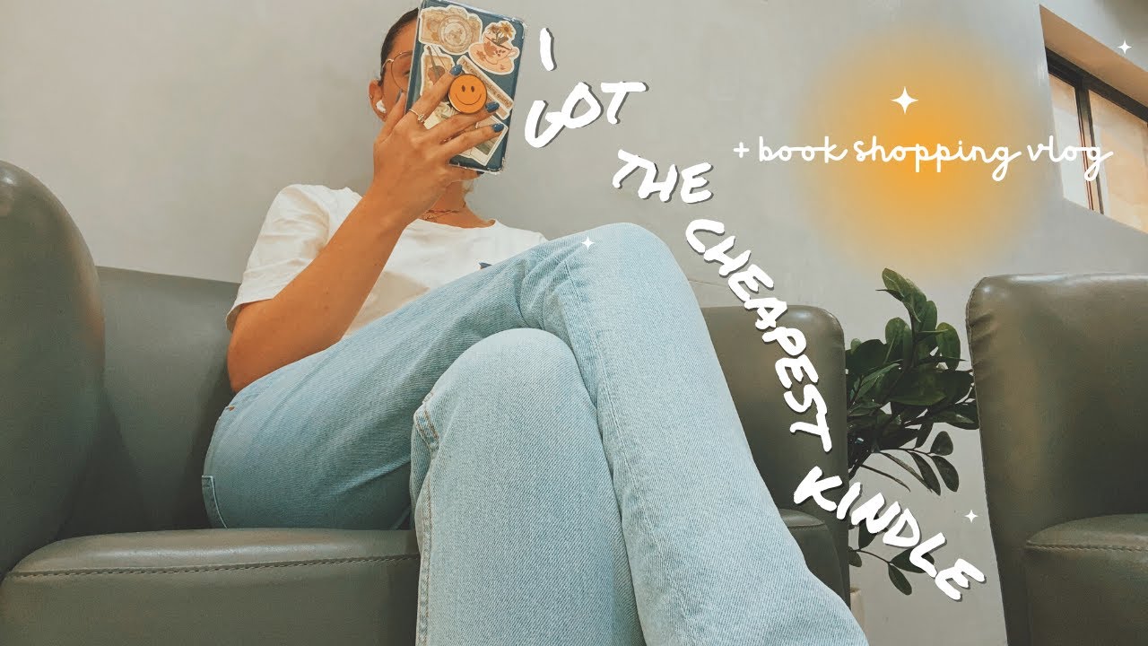 my affordable kindle 11th gen 📖 ✨  book shopping vlog | kindle unboxing + aesthetic accessories