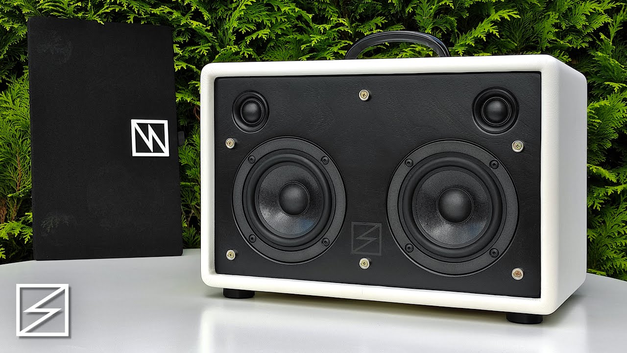 DIY Bluetooth SPEAKER 2x30W - White Leather | by Sebastian