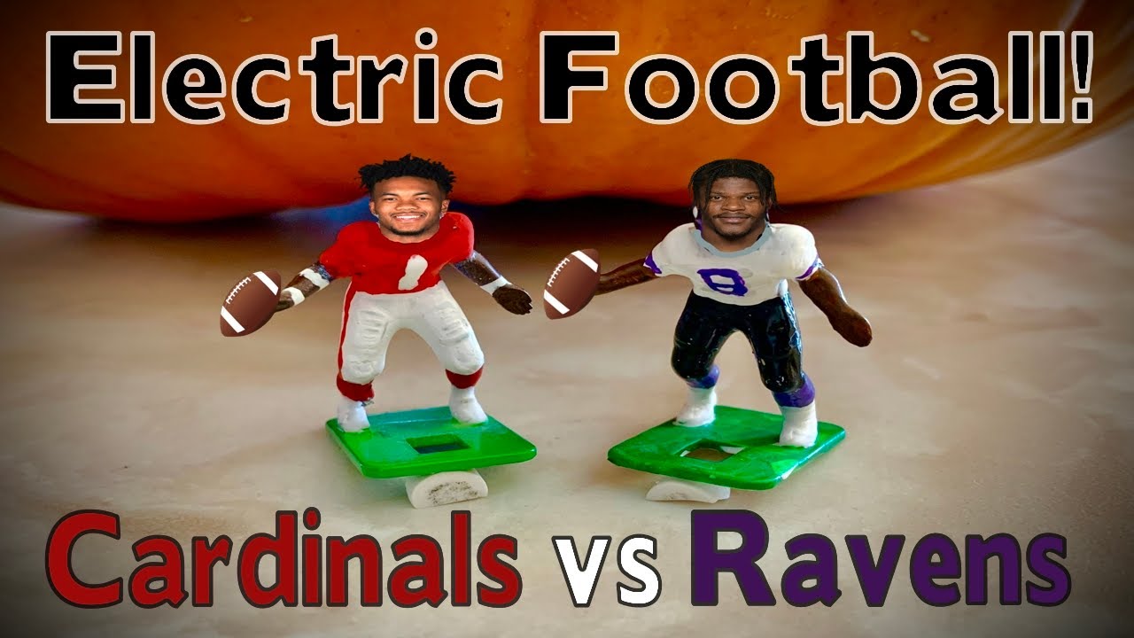 Arizona Cardinals vs Baltimore Ravens Electric Football!  WHAT A FINISH!