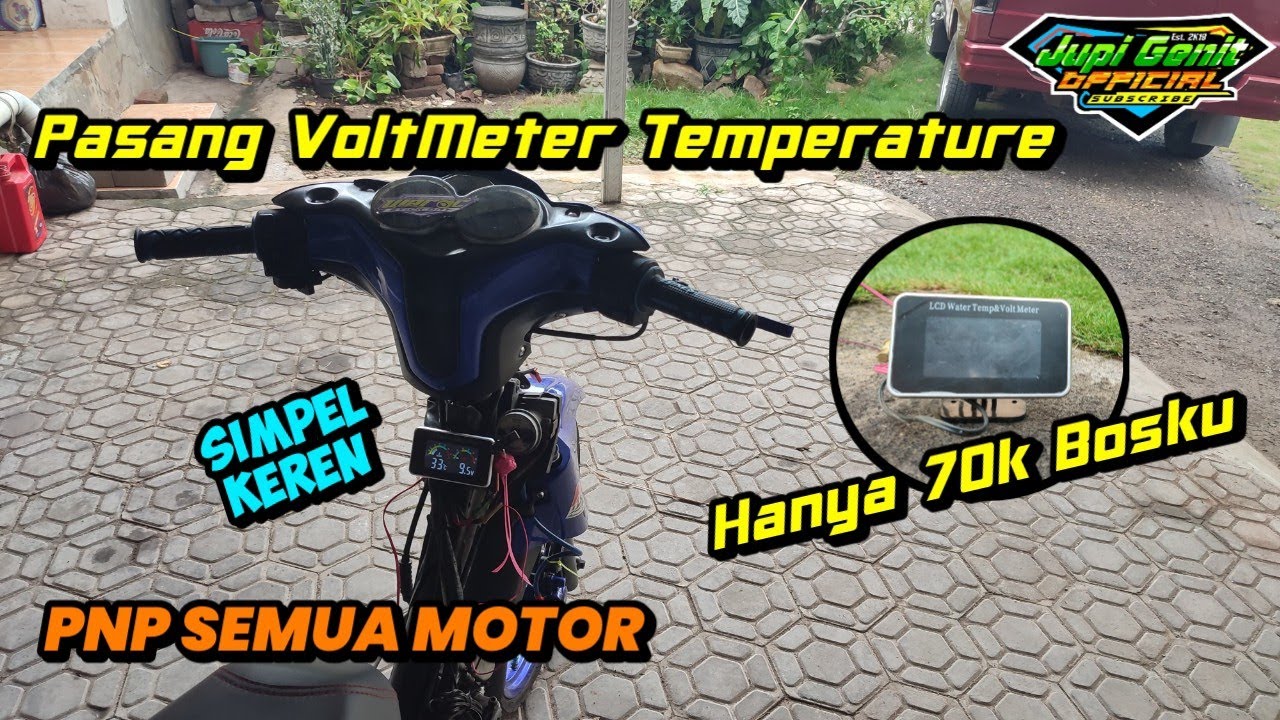 Cara Pasang VoltMeter Temperature Di Motor Jupiter Z || Simpel Dan Mudah