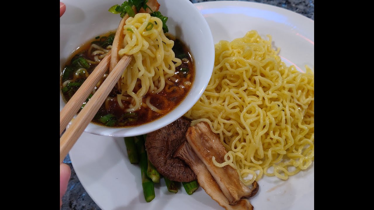 Vegetarian Japanese Dipping Noodles aka Tsukemen