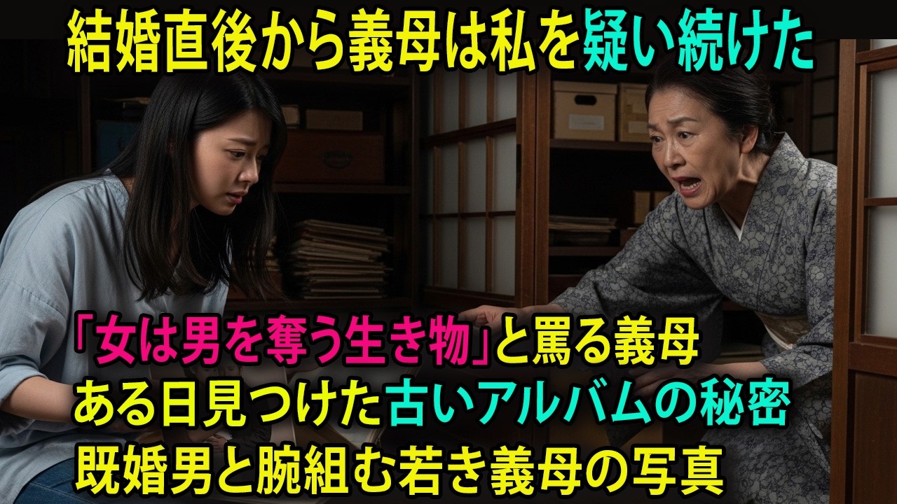 「女は男を奪う生き物よ」新婚早々、私を泥棒扱いする義母。隠し持っていた不倫写真で形勢逆転！