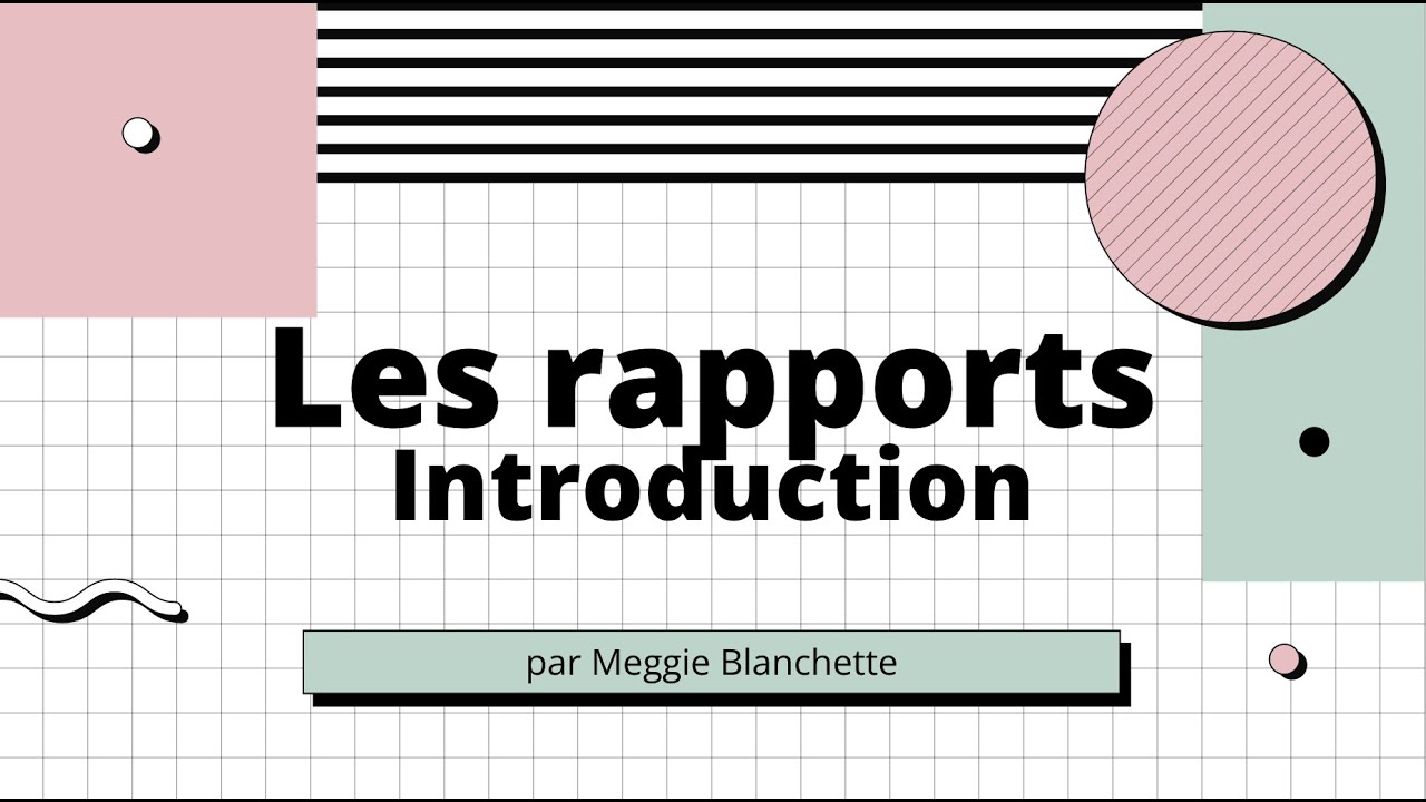 Les rapports