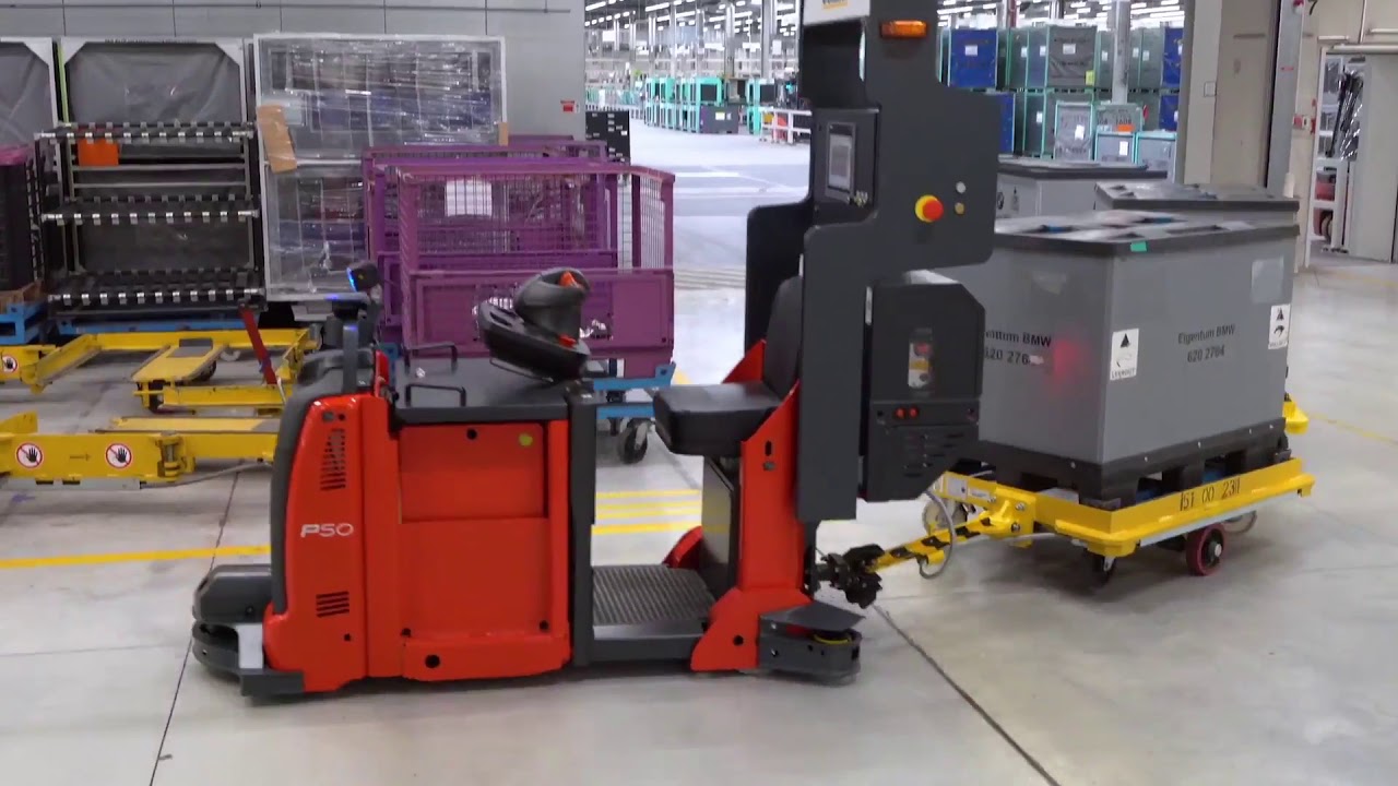 Innovative production logistics at the BMW Group - Automated tugger train