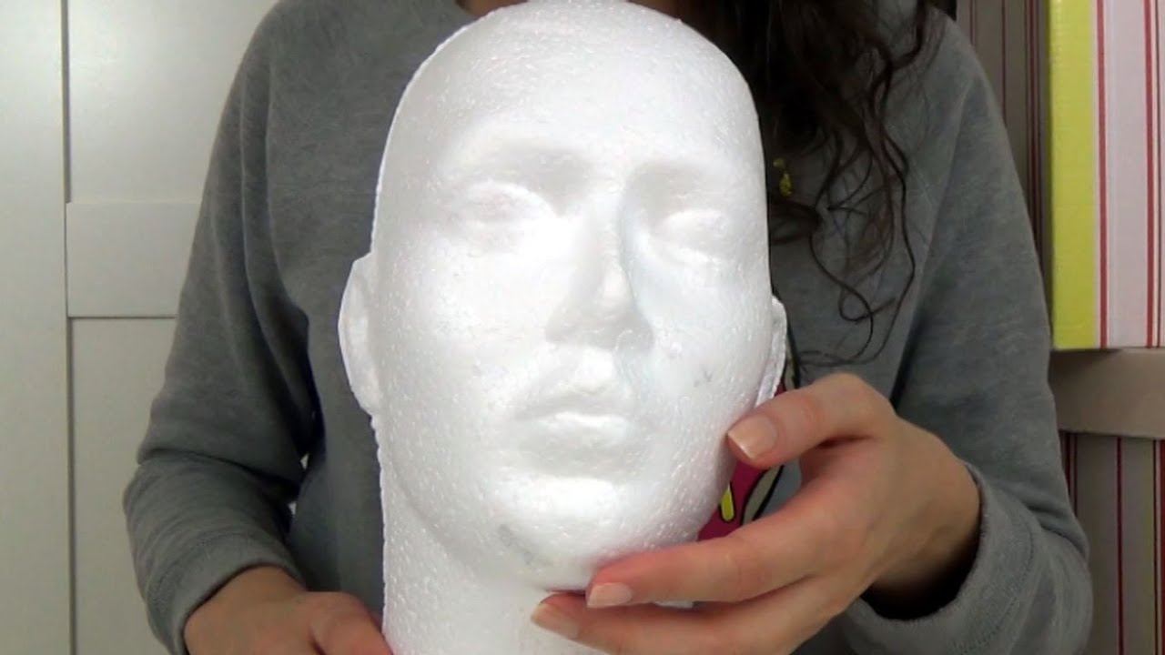 ASMR - Touching and Scratching Dummy Head + Typy, Typy + Mouth Clicking + Whispering in Polish