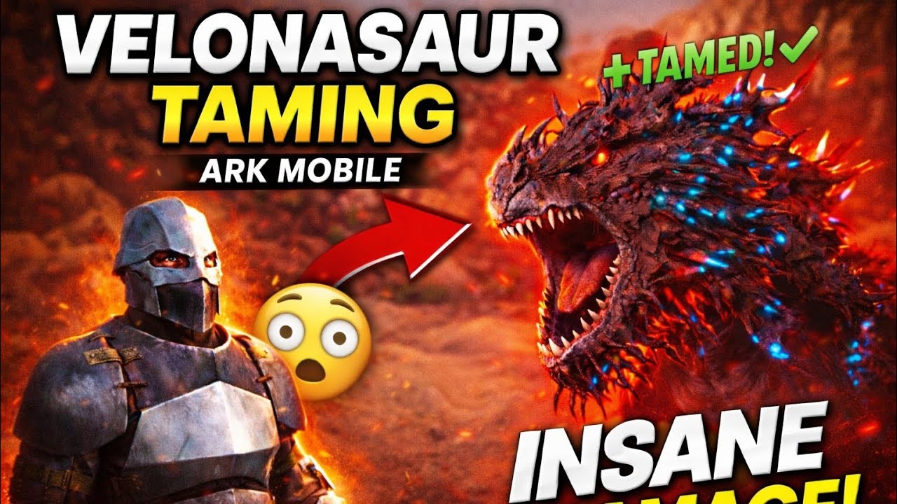 How to tame velonasaur in ark mobile - Map Extinction… | ARK Mobile”