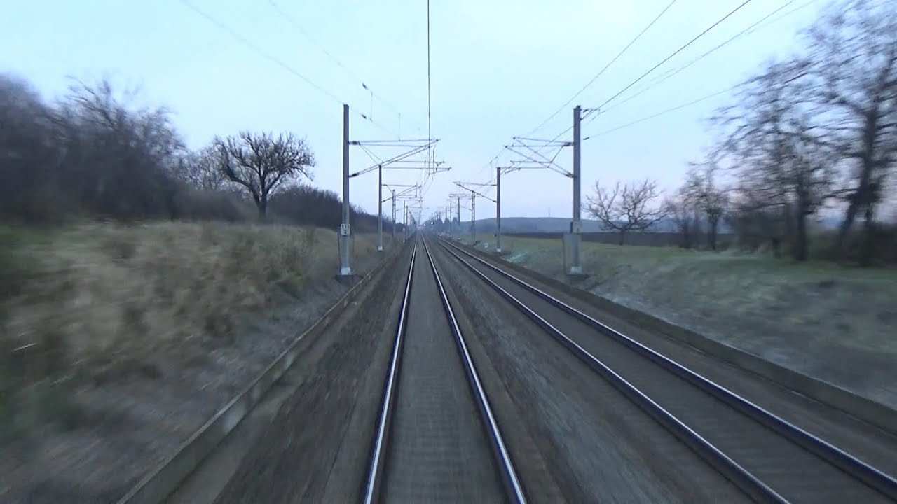 Vlakem z Břeclavi do Brna hl.n. (Time Lapse)