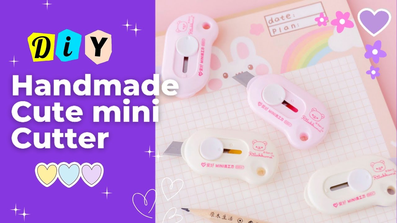 How to make mini paper cutter at your home _ DIY mini cutter _ Cute mini cutter